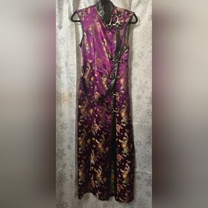 Vintage Lip Service Hollywood Geisha Dragon Purple Dress Petite / XS